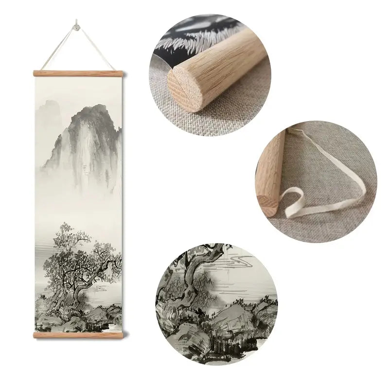 Monochrome Landscape 4pc Art Set