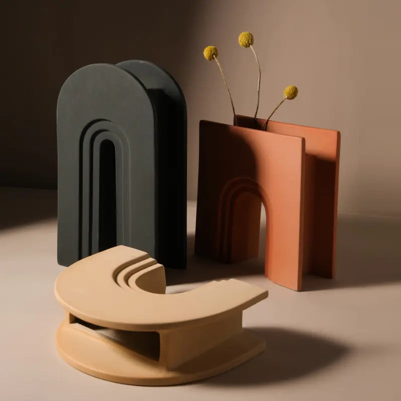 Geometric Ceramic Vase