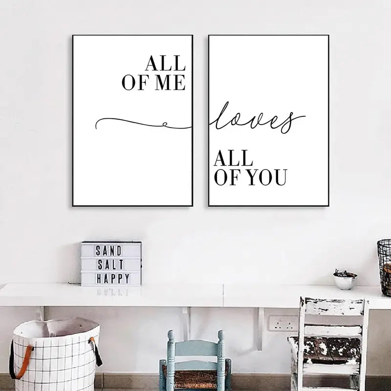 All Of Me 2pc Canvas Set